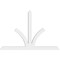 Ekena Millwork Richland Architectural Grade PVC Gable Bracket, 108"W x 72"H x 4"D x 6"F, 16/12 Pitch GBP108X72X0406RIC00 - alternate 3